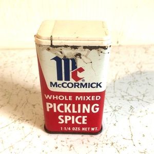 Vintage McCormick Pickling Spice Tin 1.25 oz No Bar Code